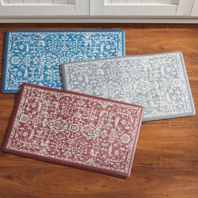 Distressed Anti-Fatigue Kitchen Mat, , large