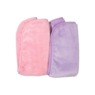 Set of 2 Microfiber Makeup Remover Cloths, Pink Purple, large