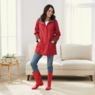 Lightweight Spring Coat, Red Dot, large