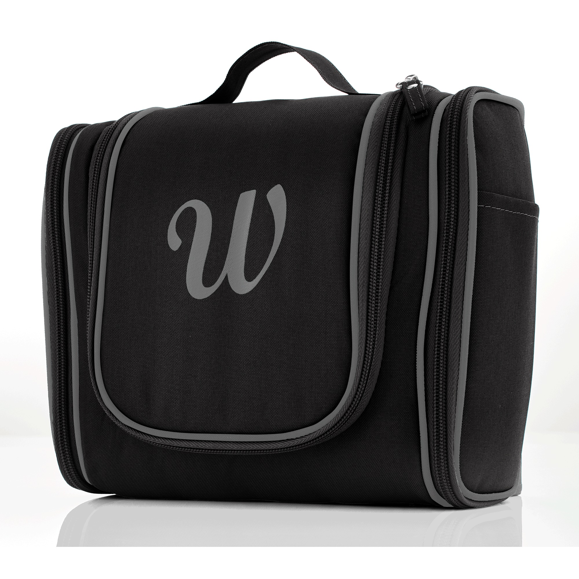 Personalized Toiletry Bag, Black, large