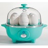 Elite Gourmet 7-Egg Cooker with Timer, Turquoise, large