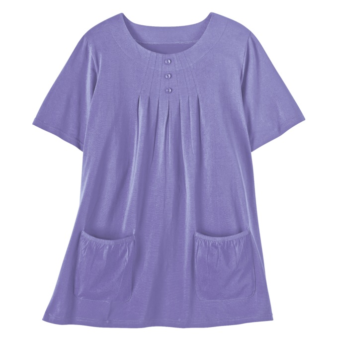 Knit Tunic with Patch Pockets, , large
