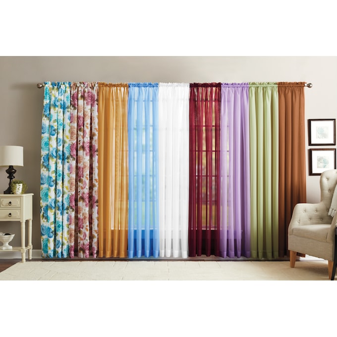 Sheer Curtain Panel, , large