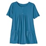Women's Cotton Knit Tunic with Patch Pockets, , large