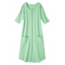 Zip-Up Terry Robe by Cozee Corner®, Ivy, large