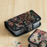 Fabric Daily Pill Holder, Dark Floral, large