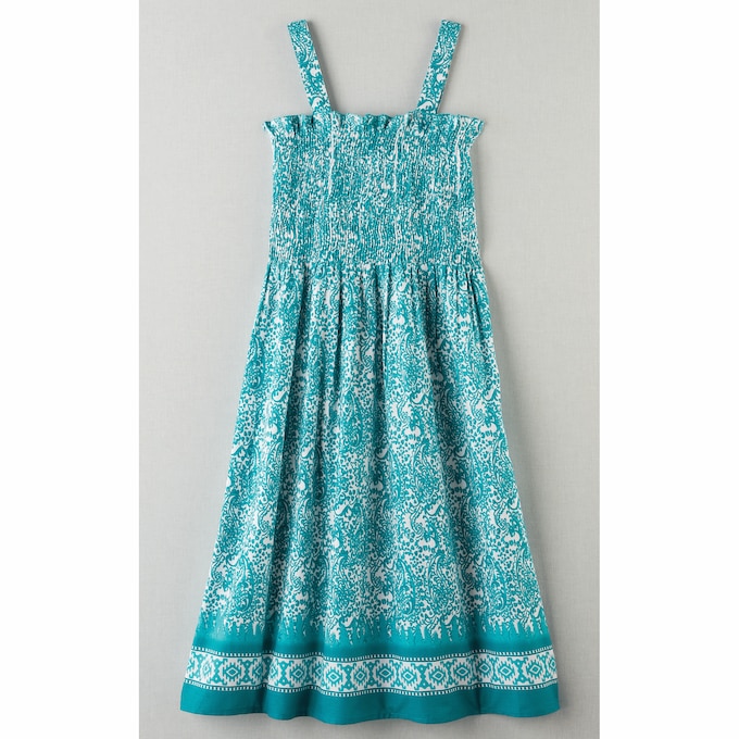 Smocked Border Print Sundress, , large