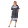 Border Print Patio Dress, , large