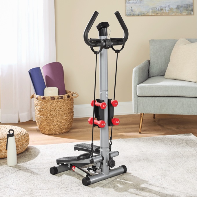 Mini Stair Stepper with Hand Weights, , large