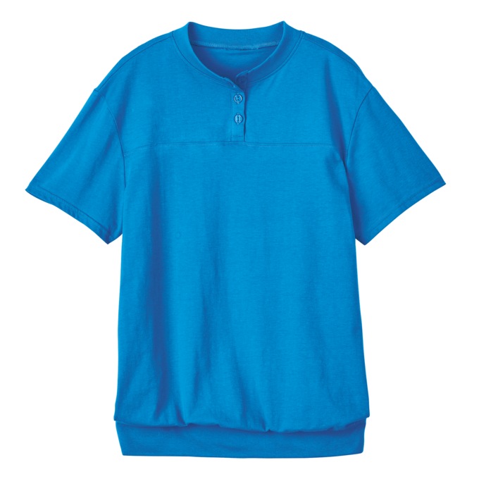 Banded Bottom Henley, Patriot, large