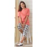 Short-Sleeve Pintuck Top, , large