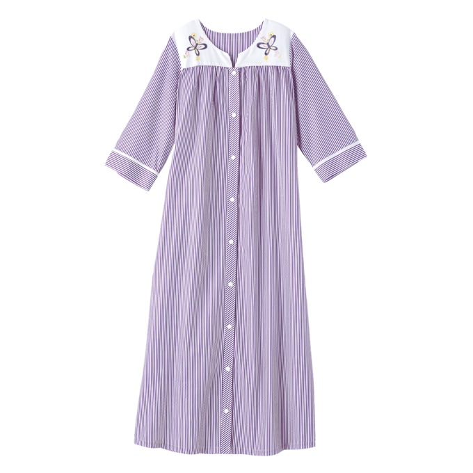 Long Embroidered Robe, , large