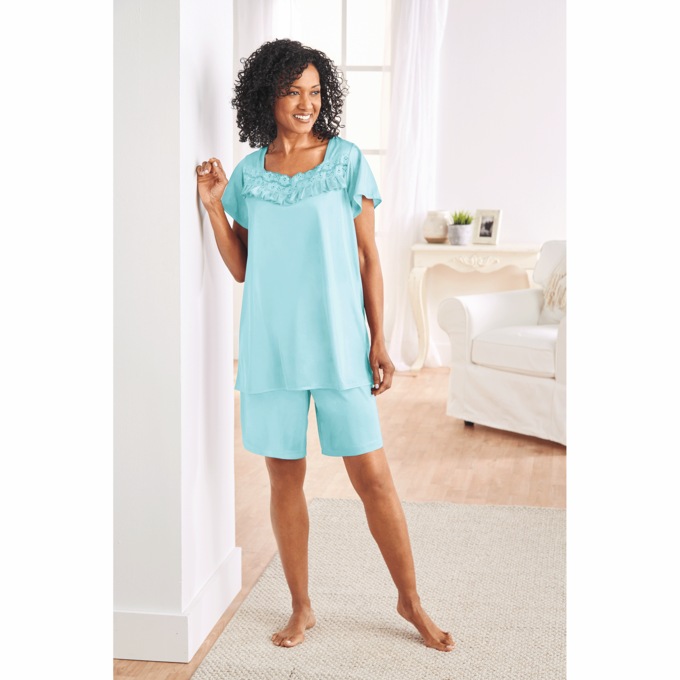 Tricot Shorty PJ Set, , large