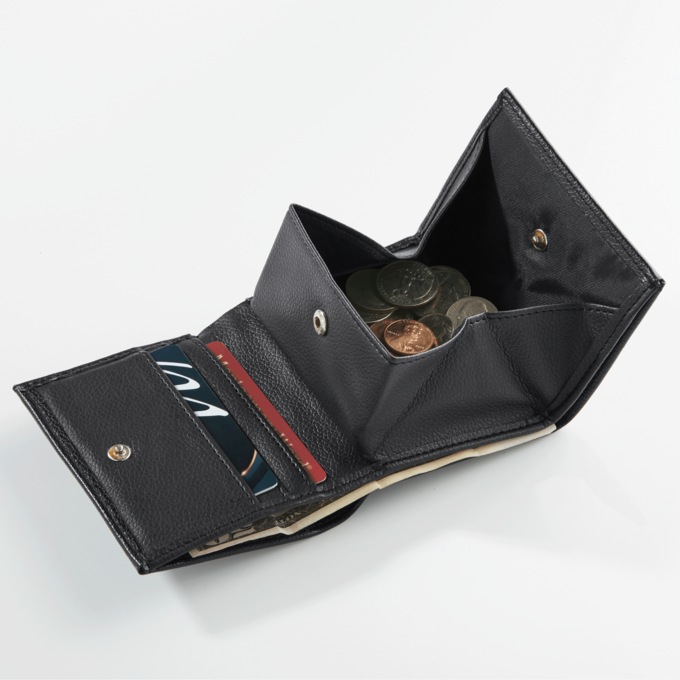 Unisex Wallet with Coin Tray, , large