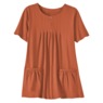 Women's Cotton Knit Tunic with Patch Pockets, , large