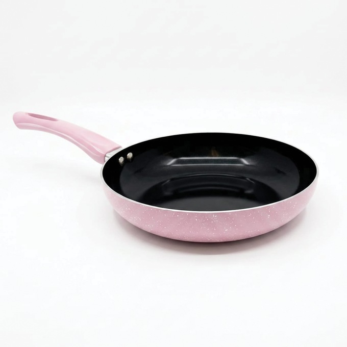 Chef Tested 11-Piece Granite Ceramic Nonstick Cookware Set, Pink, large