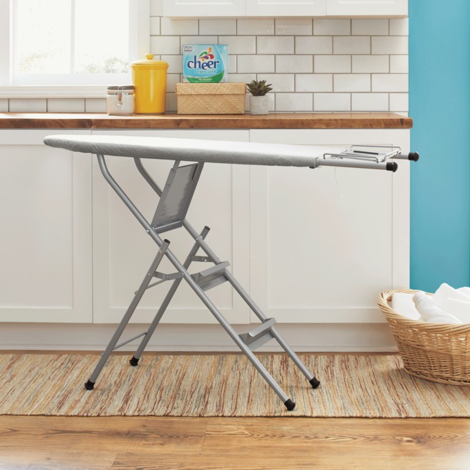 Ironing Board and Ladder with Iron Rest, Silver, large
