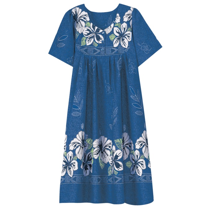 Border Print Patio Dress, , large