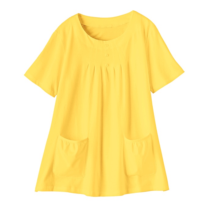 Knit Tunic with Patch Pockets, , large