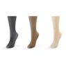 Aerated Cotton-Sole Compression Thigh High 3-Pack, , large