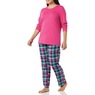 Women's Plaid Flannel PJ Set, , large