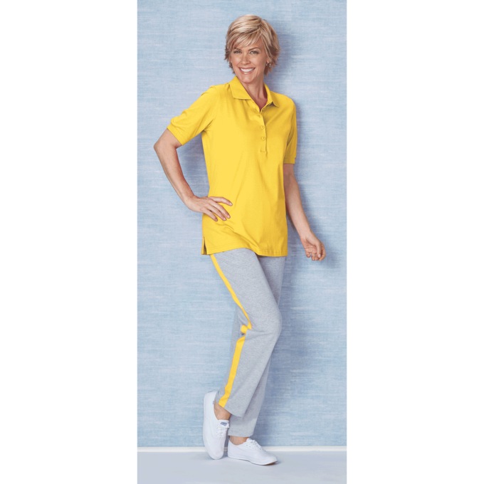 Knit Polo Top, , large