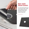 Set of 4 Gas Range Protectors, Black, large