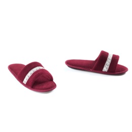 Women&#39;s Open Toe, Quilted Slipper, , large