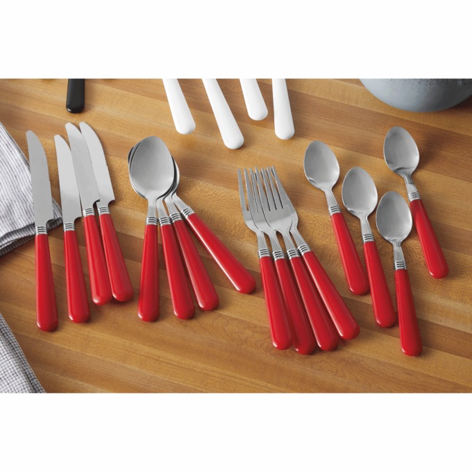 16-Piece Colored Cutlery Set, , large