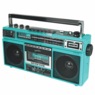 Supersonic 4-Band Radio and Cassette Player with Bluetooth, Teal, large