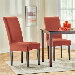 Set of 2 Dining Room Chair Slipcovers, , large