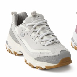 Women's Skechers D'Lites Popular Vote Shoe in Genuine Leather, , large