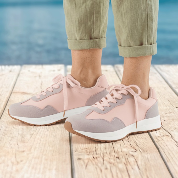 Women's Lace-Up Edie Sneaker, , large