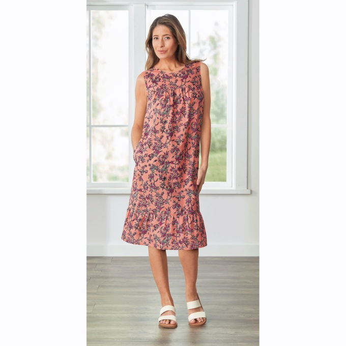 Breezy Sundress, Blush Floral, large