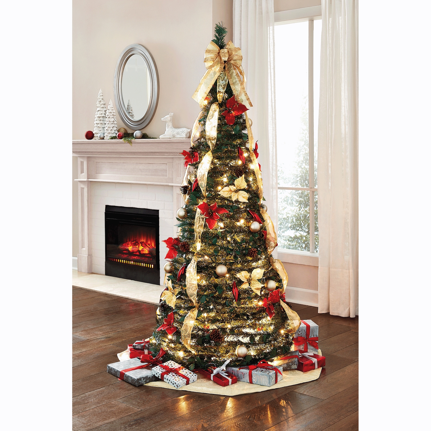 Holiday 6Foot PreLit PopUp Tree Harriet Carter