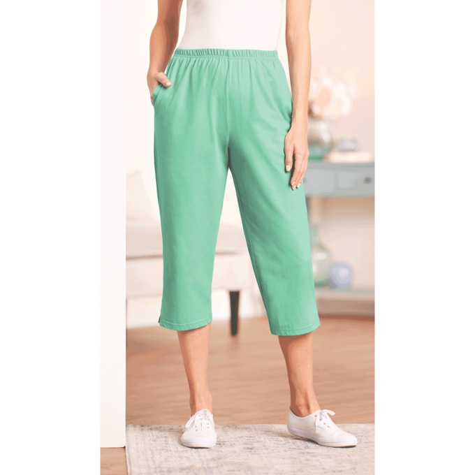 Knit Capri - Solid, , large