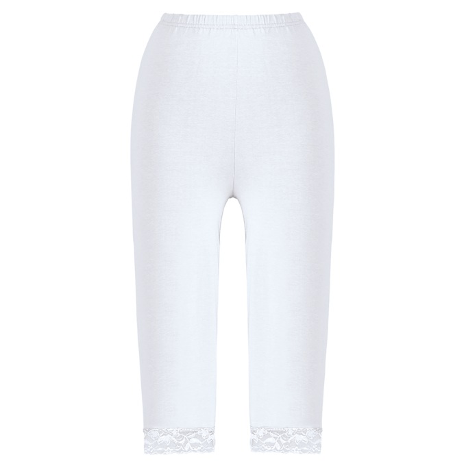 Lace-Trimmed Clam Diggers, , large