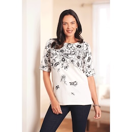 Roll Sleeve Top, , large