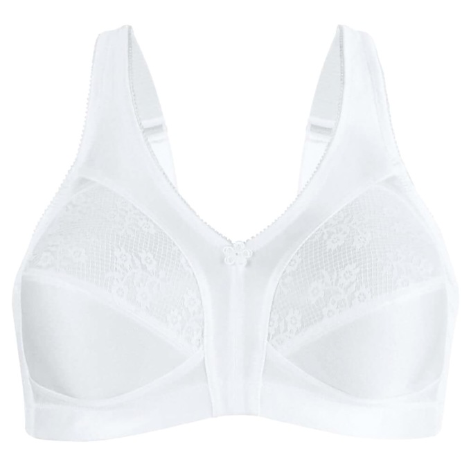 Exquisite Form® Fully Side Shaping Wireless Bra, White, large