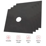 Set of 4 Gas Range Protectors, Black, large