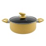 Chef Tested 11-Piece Granite Ceramic Nonstick Cookware Set, Yellow, large