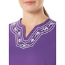 Embroidered Capri Set, Violet, large