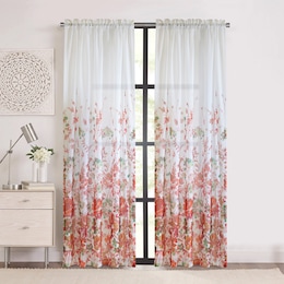 Blooming Floral Curtain, , large