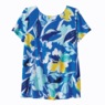 Basic  Floral Top, Blue Floral, large