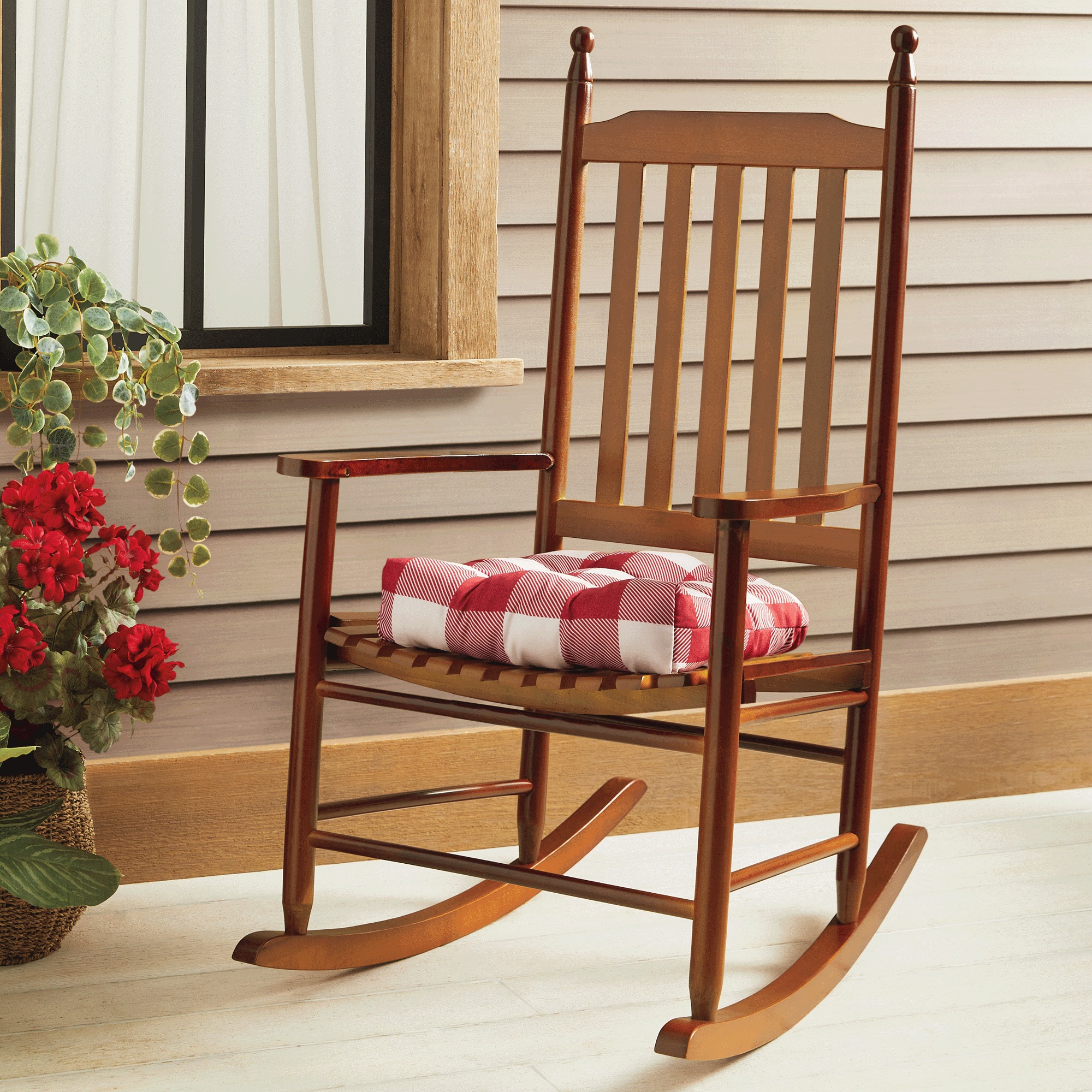 Porch Rocker, Brown, large