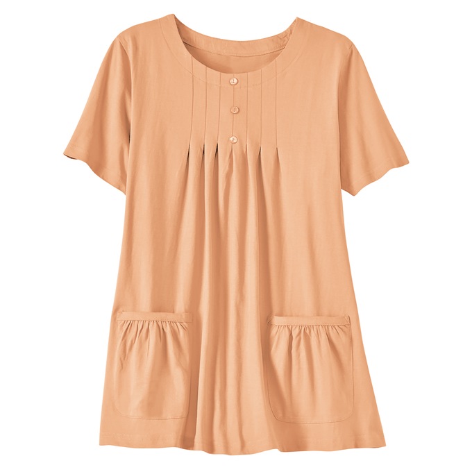 Knit Tunic with Patch Pockets, , large
