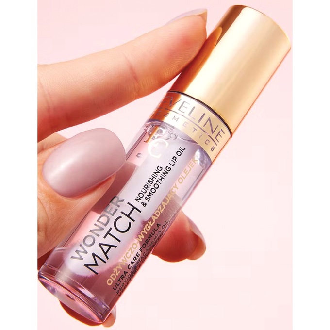 Eveline Cosmetics Wonder Match Lip Oil, Clear, large