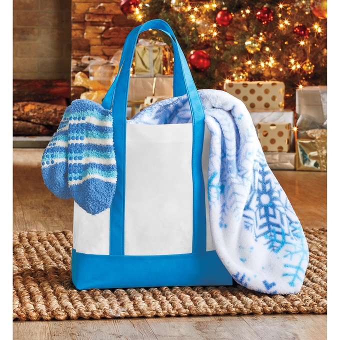 Tote, Throw & Sock Set, , large