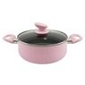 Chef Tested 11-Piece Granite Ceramic Nonstick Cookware Set, Pink, large