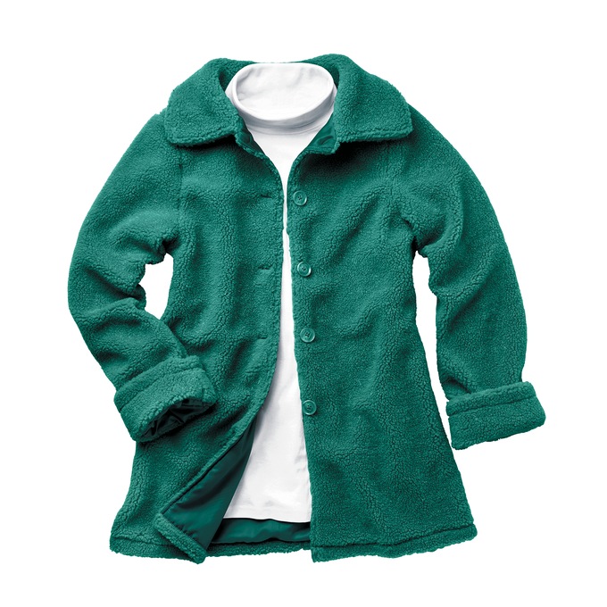 Short Berber Coat, Kale, large